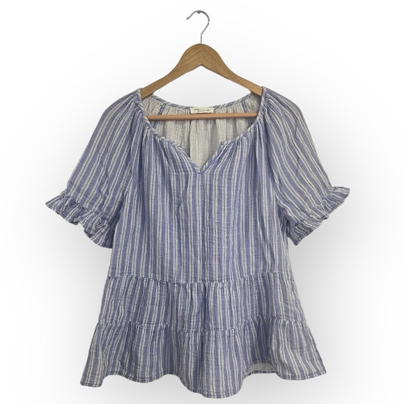 beachlunchlounge Tops - Beachlunchlounge Cotton Striped Top XL